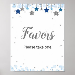 Twinkle Twinkle Watercolor Favour Sign