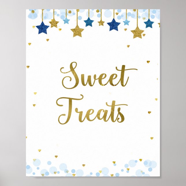 Twinkle Twinkle Watercolor Sweet Treats Sign (Front)