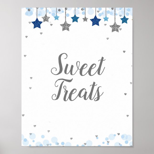 Twinkle Twinkle Watercolor Sweet Treats Sign (Front)
