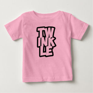 TWINKLE typography baby t-shirt