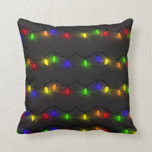 Twinkling Christmas Lights Cushion