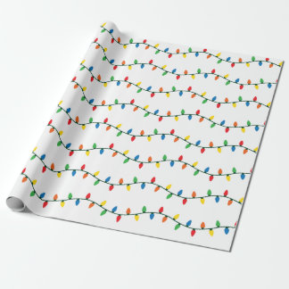 Twinkling Christmas Lights Wrapping Paper