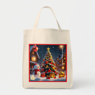 "Twinkling Christmas Nights" Tote Bag