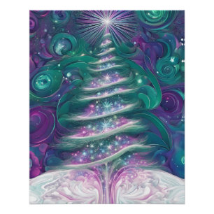 Twinkling Christmas Tree Poster