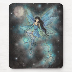 Twinkling December Fairy Fantasy Art Mouse Mat