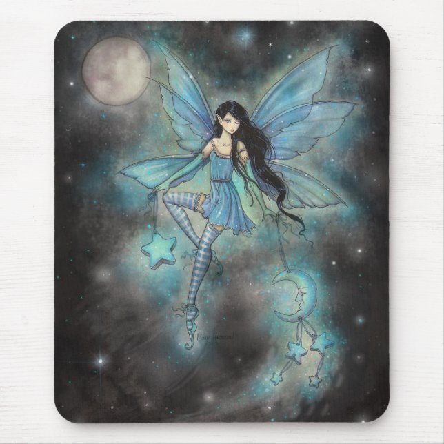 Twinkling December Fairy Fantasy Art Mouse Mat (Front)