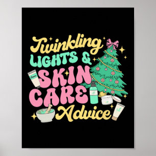 Twinkling Lights & Skin Care Advice Poster