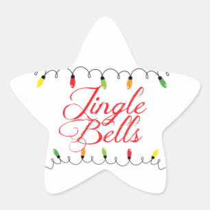 Twinkling Lights Christmas Holiday Star Stickers