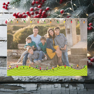 Twinkling Lights Customised Holiday Photo Card