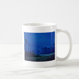 Twinkling Lights in a Blue Mountain Mist Coffee Mug