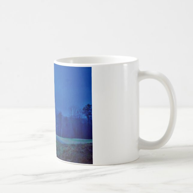 Twinkling Lights in a Blue Mountain Mist Coffee Mug (Right)