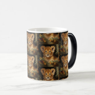 Twinkling Lion Cub Kitchenware Magic Mug