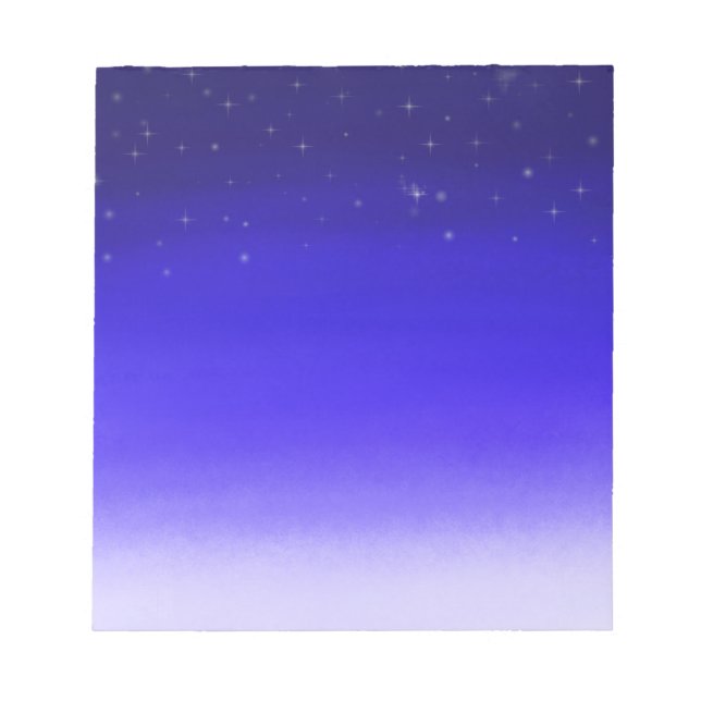 Twinkling Stars at Night Notepad (Front)