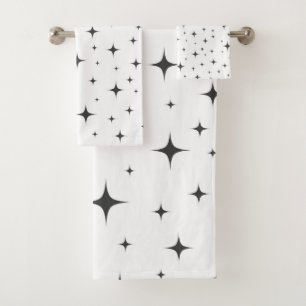 Twinkling stars bath towel set