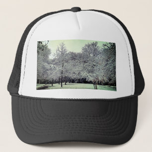 Twinkling trees trucker hat