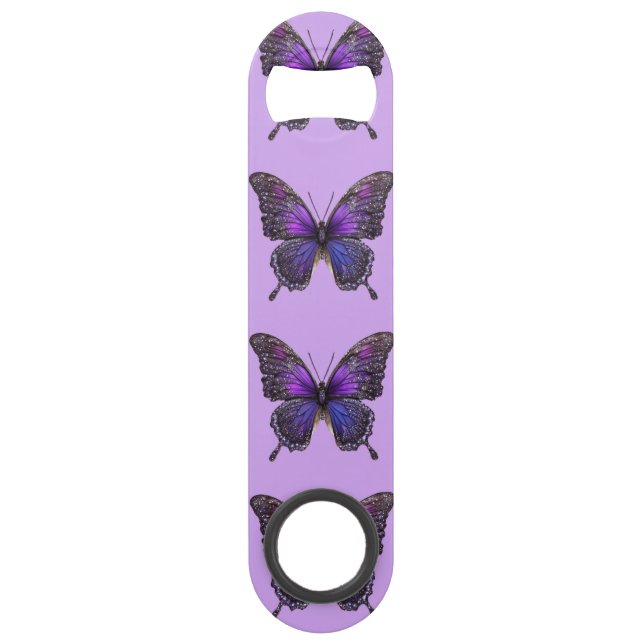 Twinkling Wings: Purple Sparkle Butterfly (Front)