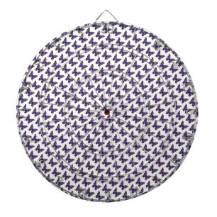 Twinkling Wings: Purple Sparkle Butterfly Dartboard