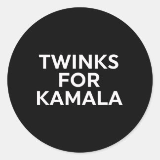 Twinks For Kamala - Harris 2024 Classic Round Sticker