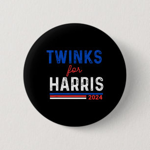 Twinks For Kamala Harris 6 Cm Round Badge
