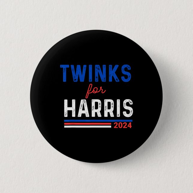 Twinks For Kamala Harris  6 Cm Round Badge (Front)