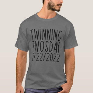 Twinning Twosday Tuesday February 22Nd 2022 Funny T-Shirt