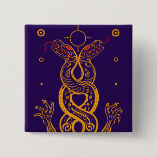 Twins 15 Cm Square Badge