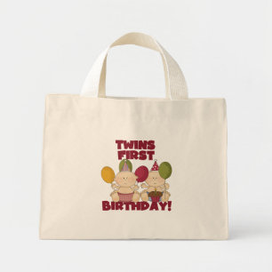 Twins 1st Birthday - Boys T-shirts and Gifts Mini Tote Bag