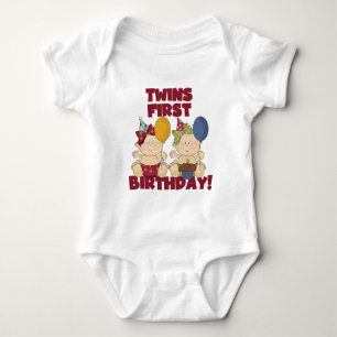 Twins 1st Birthday - Girls Tshirts and Gifts