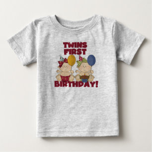 Twins 1st Birthday - Girls Tshirts and Gifts