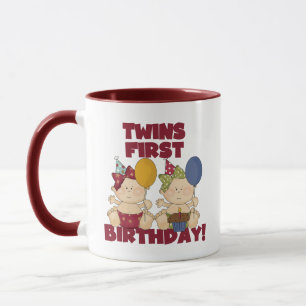 Twins 1st Birthday - Girls Tshirts and Gifts Mug