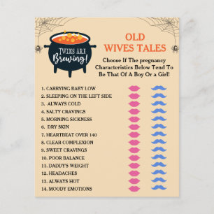 Twins are Brewing Halloween Baby Shower Games