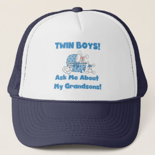 Twins-Ask About My Grandsons Tshirts and Gifts Trucker Hat