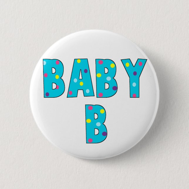 Twins Baby B Brights 6 Cm Round Badge (Front)