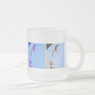 Twins Baby Shower Frosted Glass Coffee Mug
