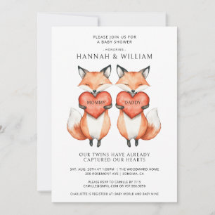 Twins Baby Shower Invitation