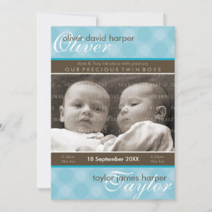 TWINS BABY THANK YOU :: harmony 5P