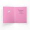 Twins Baptism Card on Medium Pink with 2 Crosses