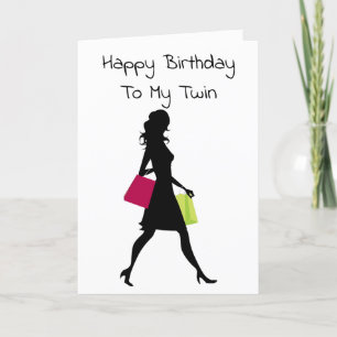 **TWIN'S** BIRTHDAY WISHES TO TALENTED SHOPPER CARD