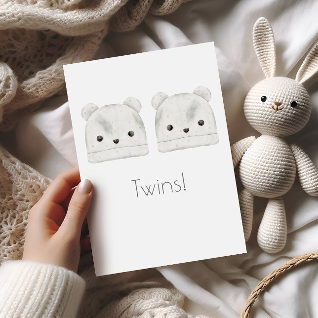 Twins Boho Baby Congratulations Card (Creator Uploaded)