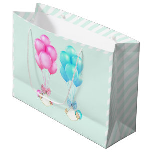 Twins Boy and Girl Large Gift Bag