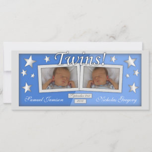Twins ~ Boys Birth Announcements