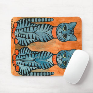 Twins by Louis Wain Mouse Mat