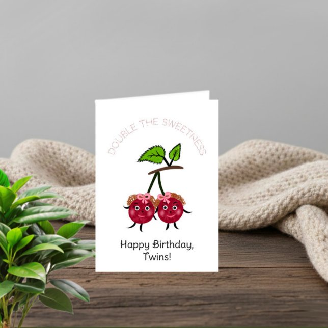Twins cherry girls card (Creator Uploaded)