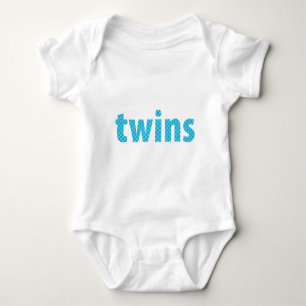 TWINS COLLECTION - boys {aqua} Baby Bodysuit