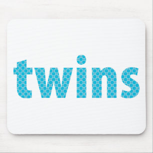 TWINS COLLECTION - boys {aqua} Mouse Mat