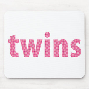 TWINS COLLECTION - girls {pink} Mouse Mat