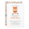 Twins Double the Fun Fox Baby Shower Invitations