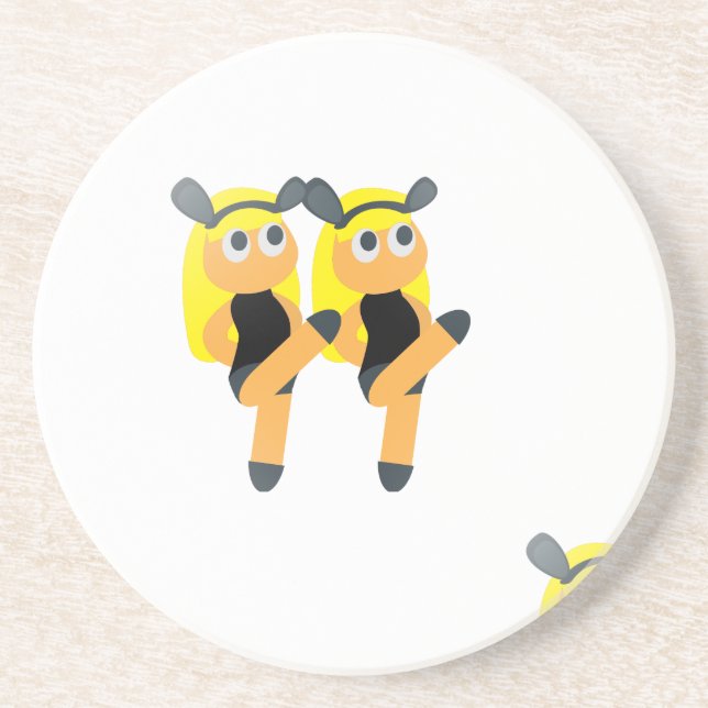 twins emoji coaster (Front)