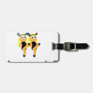 twins emoji luggage tag