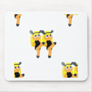 twins emoji mouse mat